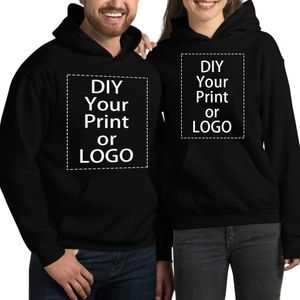 Uw eigen ontwerp merk/foto gepersonaliseerde aangepaste hoodies tekst DIY hoodie dames heren sweatshirt casual hoody kleding mode 240103