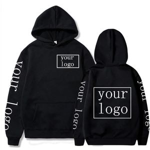 Su propio diseño imagen de marca personalizado hombres mujeres texto DIY sudaderas con capucha sudadera Casual con capucha ropa moda 240129