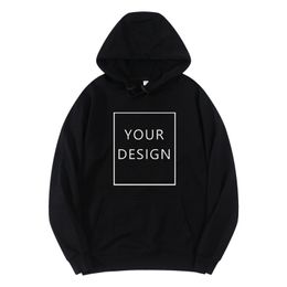 Your OWN Design Cotton Men Hoodies DIY Brand Picture Custom s Hoodie Women Sweatshirt Unisex Clothes 220722