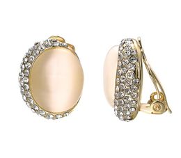TUJEFS 6 pares de parejas en aretes para mujeres Pearl Pearl Fashion 18k Gold Inmed Clipon Pendientes no perforados Parring2134845