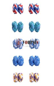Yoursfs Men and Women Silk Knot Cufflinks 5 Paren shirt uniek vintage sieraden set cadeaubon7521317