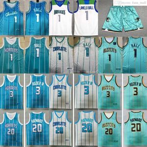 Jeugd 2023 New Basketball 1 LaMelo Ball Jerseys Stitched Terry Rozier III Gordon Hayward Jersey Man Kids jongens Ball White Blue Green City Shorts