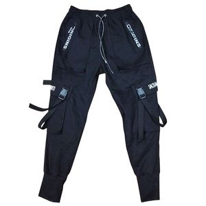 Pantalons de travail à lanières à lanières pour jeunes et hiver, pantalon décontracté pour hommes à la mode, style de moto, pantalon de sport de petite jambe en vrac en vrac