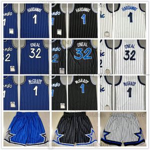 Jeugdjongens heren basketbaltruien Penny Hardaway 1 Shaquille 32 Tracy McGrady 1 Vintage Mesh Shorts Pants All gestikte borduurwerk