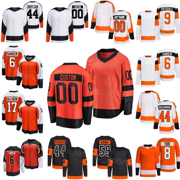 Jóvenes Hombres Mujer Hockey 8 Cam York Jerseys 24-25 Serie de estadios 11 Travis Konecny 6 Travis Sanheim 86 Joel Farabee 21 Scott Laughton 79 Carter Hart 74 Owen Tippett Deporte