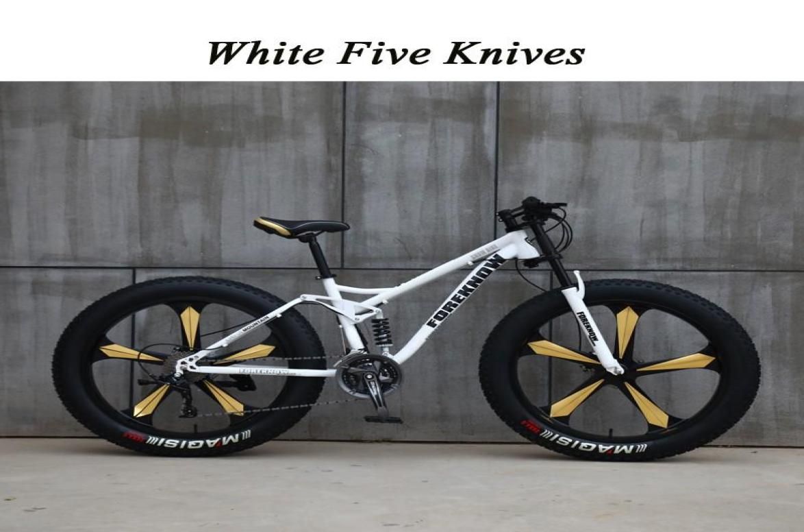 yoya Wear26 pouces 40 gros pneu vélo de vélo cinq couteau une roue roulant sur la route