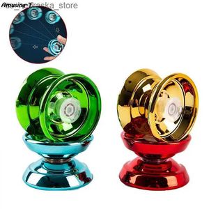 Yoyo 1 alliage yoyo sommeil automatique gyroscope metal yoy jouet avec gaine doigt et corde colorée pour les jouets pour enfants Q240418