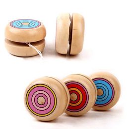 YoYo 1 YoYo houten speelgoed 4.5 cm yo klassiek houten speelgoed yo bal roterende professionele kinderen klassiek speelgoed g0003 y240518