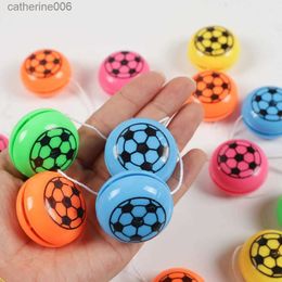 Yoyo 10 pièces en plastique Mini Football Yoyo balles drôles Gadgets jouets intéressants pour enfants fête d'anniversaire faveurs Pinata remplisseurs école PrizesL231102