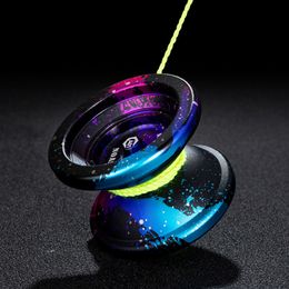 YOYO 1PC Metal Aluminium Yoyo Professional met 10 bal kk met hoge snelheid yoyo 230214