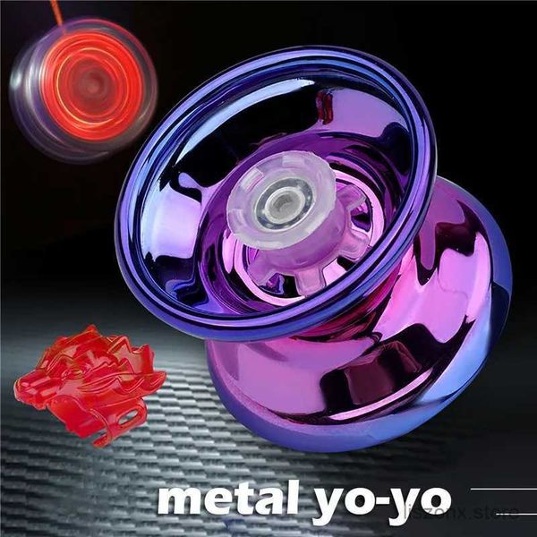Yoyo 1pc profesional yoyo aleación de aluminio metal string de yoyo rodamiento de bolas para principiantes niños adultos niños moda clásica juguetes divertidos