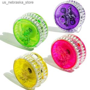 Yoyo 1pcs Color aléatoire Nouveau LED Flash Yoyo Clutch Mechanical Classic Yoyo Toys Creative Fashion Childrens Toys Q240418