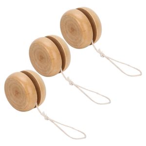 Yoyo 3 pièces jouet en bois couleur Mini rond bricolage bébé balle artisanat fait à la main journal jouets enfants Yo Yo créatif Yo pour enfant cadeau 220924