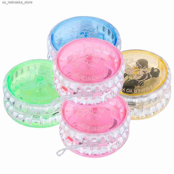 Yoyo 5 morceaux de Luminous Yo Plastic Yo Toys for Children LED Creative Flash Toys for Children Q240418