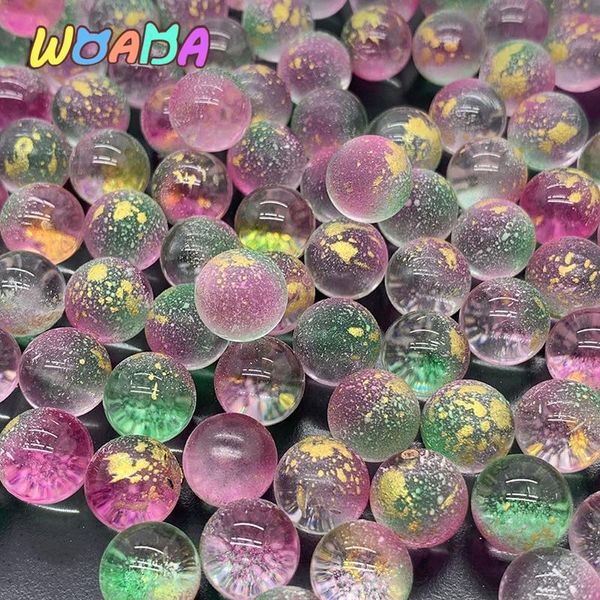 Yoyo 50 Uds 12mm bolas de canicas de vidrio encantos máquina de Pinball transparente decoración del hogar para pecera florero acuario juguetes niños 230307