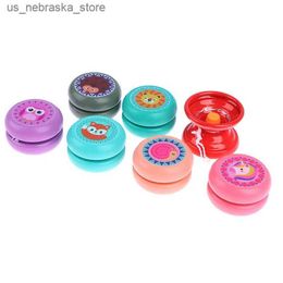 Yoyo Childrens yoyo mignon animal imprime en bois yoyo jouet codrig jouet yoyo creative yoyo childrens jouet q240418