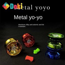 Yoyo Dokitoy Cross Border Alloy Yoyo Childrens Entry Level Practice Competition Cool Boy Toy New Hot 2024 Direct Shipping T240521