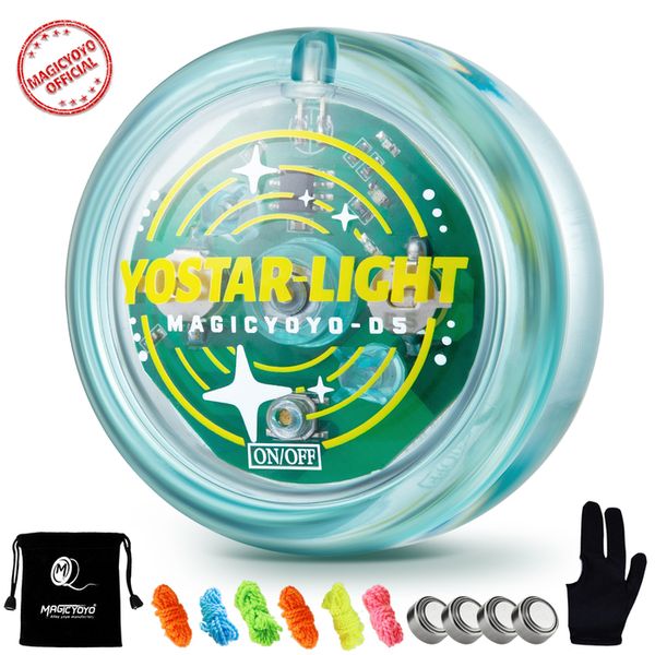 Yoyo MAGICYOYO D5 LED Light Up Yoyo Yoyo réactif pour débutants professionnel Yo pour enfants facile à 230214