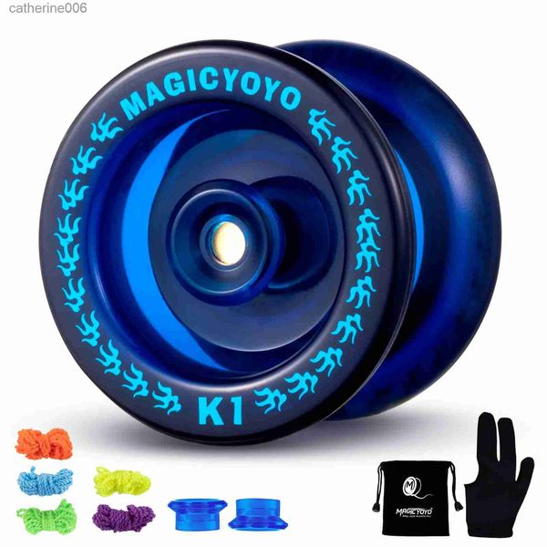 Yoyo MAGICYOYO K1-Plus Yoyo profesional responsivo para niños principiantes Yoyo de plástico duradero con 5 cuerdas de Yoyo + guante de YoYo + bolsaL231102