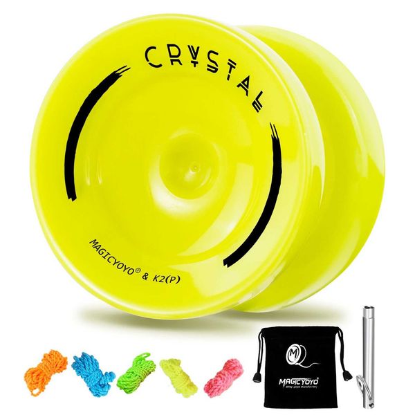 Yoyo MagicyYOYO K2 Crystal Yoyo Double Puty Responsive Yo-Yo pour le remplacement pour débutant Soulition insensible à Avancé