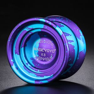 Yoyo Magicyoyo K8 Butterfly Metal Alloy Aluminium Yoyo Professional met 8 Ball U Shape Bearing Long Sleep Advanced Yo Classic Toys 230628