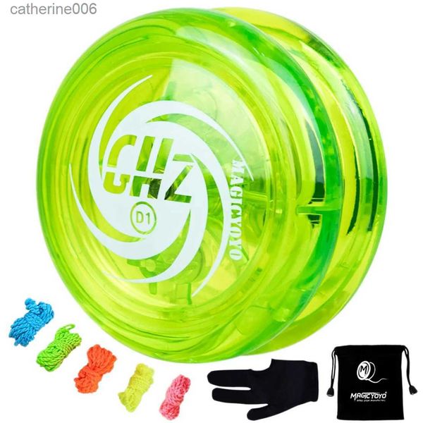 Yoyo Magicyoyo Responsive Yoyo D1 Ghz Professional Looping Yoyos para niños Principiante con cuerdas Yoyo+Guantes+Bolsas Yoyo Greenl231102