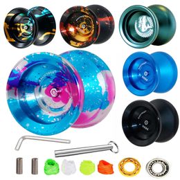 Yoyo MAGIZYOYO Y01 NODE N12 -serie Metal Professional 10 Ball Lagering W Rope Yo Yo Toys Gift for Kids Children 220924