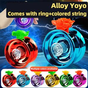 YoYo metal yoYo Ball voor kinderen kleurrijke professionele 3 lagerlegering jojo ball met snaarringen als een verjaardagscadeau Q240418