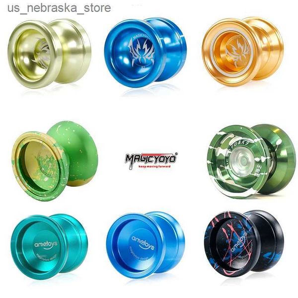 Yoyo Original Magicyoyo Aluminium Alloy Boys Yoyo Classic Toy for Children T5 Sapphire Blue Professional Metal Yoyo Q240418