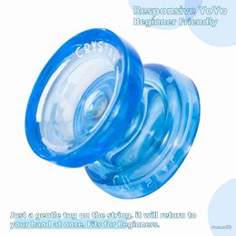 Yoyo Plus Crystal Responsive Yoyo Doelgerichte jojo met vervangend niet-reagerend lager voor Intermediate Blue