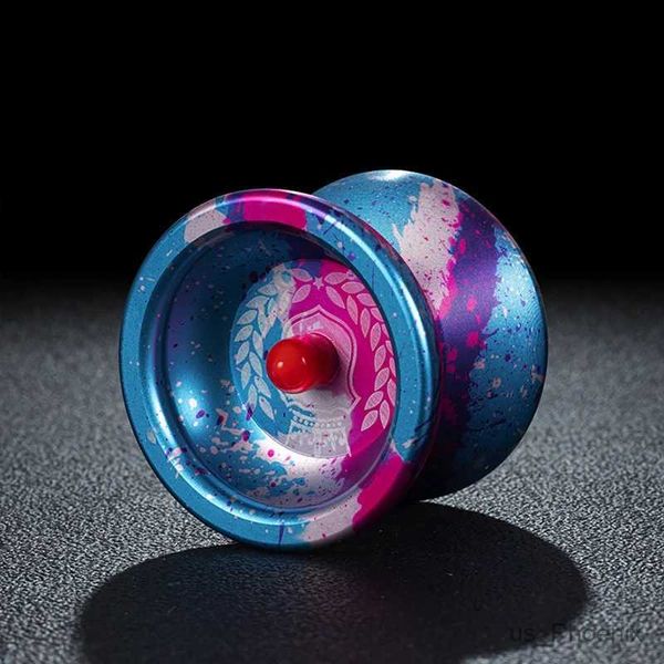 Yoyo Professional Crown Magic Yo-Yo Gradient Anti-Fall Us qui résistait à l'alliage Yoyo Ball Childrens Classic Toy Gift