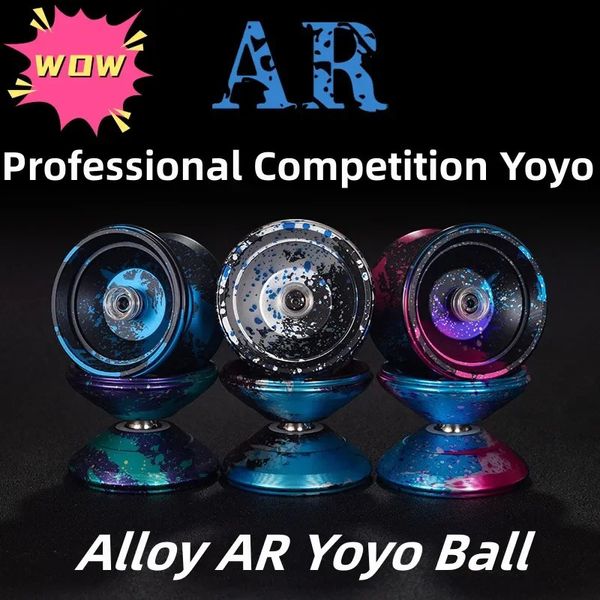 Yoyo Professional Magic Yoyo Aleación de aluminio Metal Yoyo con 10 rodamientos de bolas Alta velocidad No sensible Yo Juguetes clásicos para niños 240313