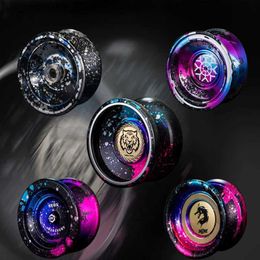 Yoyo divers alliages professionnels 1a-5a Dragon anti-automne et tigre spot magie yoyo balles super long sommeil avancé fantasy fantasy gidrens toy cadeaux Q240418