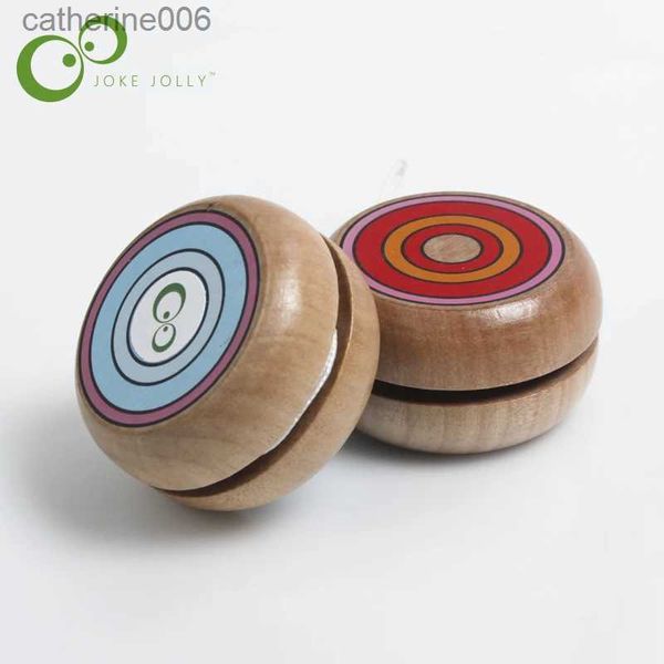 Yoyo Gros en bois YOYO yo enfants jouets classiques cadeaux de Noël faveurs de fête école maternelle carnaval butin sac de remplissage GYH S26L231102