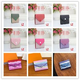 Yq Wallet Shibori Tie Dye Envelope Style Women's Summer 2021 Fashion Packet Multicolor Colors Short 3 Fold Purse205W 2419