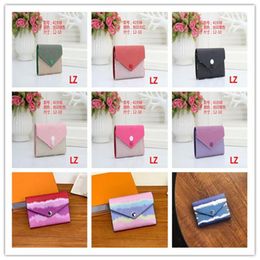 YQ Wallet Shibori Tie Dye Envelope Style Dames Summer 2021 Modepakket Multicolor kleuren Korte 3Voudige portemonnee2229