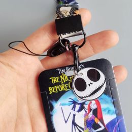 YQ936 The Nightmare Before Christmas Lanyard Pendants Keychain para el teléfono ID de tecla Insignia de insignia Correa Correa Topeador Lariat Gift