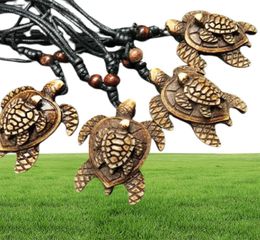 yqtdmy 12 pièces collier de motard en corde noire réglable pour bébé tortue tribale336w7133998
