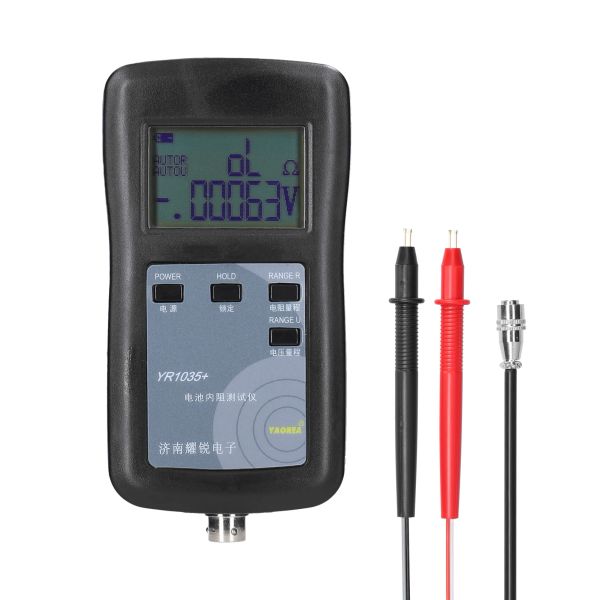 YR1030+/YR1035 más prueba de batería de litio instrumento de prueba de resistencia interna Verdadero 4 cableado Tester de resistencia interna 18650