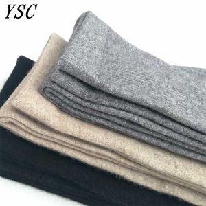 Pantalones de lana de Cachemira estilo YSC para mujer, calzoncillos largos de punto cálidos suaves, mallas de LICRA de alta calidad, ajustados, 211204