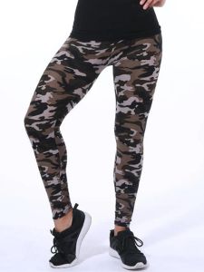 Ysdnchi Camouflage Womens for Leggins Graffiti Style Slim Stretch Tableser Army Leggings Green Deportes Pants K085