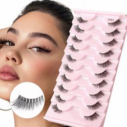 Ysdo Half Eyeles 3/5/10 Half Les Zachte Natuurlijke Cat Eye Les Make-Up Tool Extensi Pluizige Faux Cils maquiagem Half Les k3l6 #