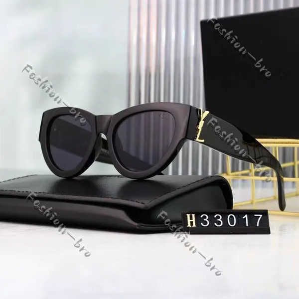 Ysl Sunglasses Yslity Gafas de sol clásicas de lujo para mujer Diseñador Gafas de ojo de gato Hoja Foto de calle para hombre Gafas de sol con protección Uv400 K6VB