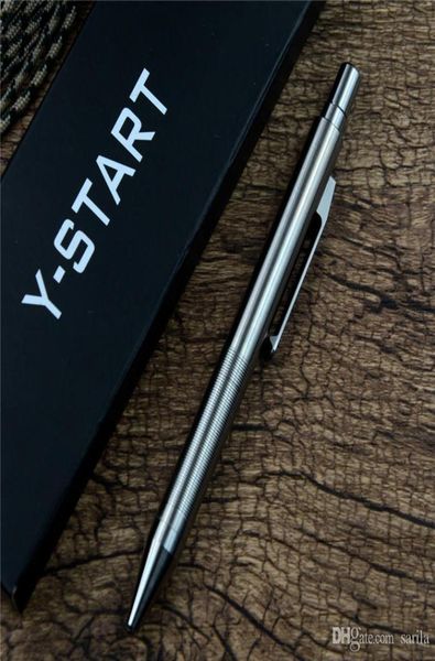 YSTART stylo tactique poignée en alliage de titane pour bureau défense extérieure EDC tools5024796