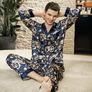 Yt- 054 vlek pyjama set zijde nachtkleding sexy moderne stijl zachte gezellige casual ademend tops broek lounge homewear