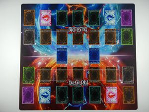 Yu-Gi-Oh! 2-speler Master Regel 4 Link Zones Aangepaste Playmat TCG Mat Nieuw ontwerp