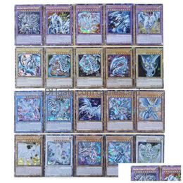 Yu-Gi-Oh 72 verschillende Engelse kaarten Pterodactyl Tianlong Flash Card Childrens Toy Gift Collection Christmas G220311 Drop Delivery Dhnag