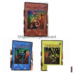 Yu Gi Oh Diy Egyptische God Slifer De Sky Dragon Speelgoed Hobby Hobby Collectibles Game Collection Kaarten G220311 Drop levering Dhorv