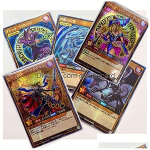 Yu Gi Oh japonais Rush Duel yeux bleus Dragon blanc bricolage jouets loisirs passe-temps objets de collection jeu cartes de collection G220311 livraison directe Dhfyv