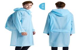 Yuding Long Raincoat Eva épaisses vêtements de pluie universels Poncho Tour de randonnée imperméable Mabille à capuche incluant la position de carbag d'école 5630758